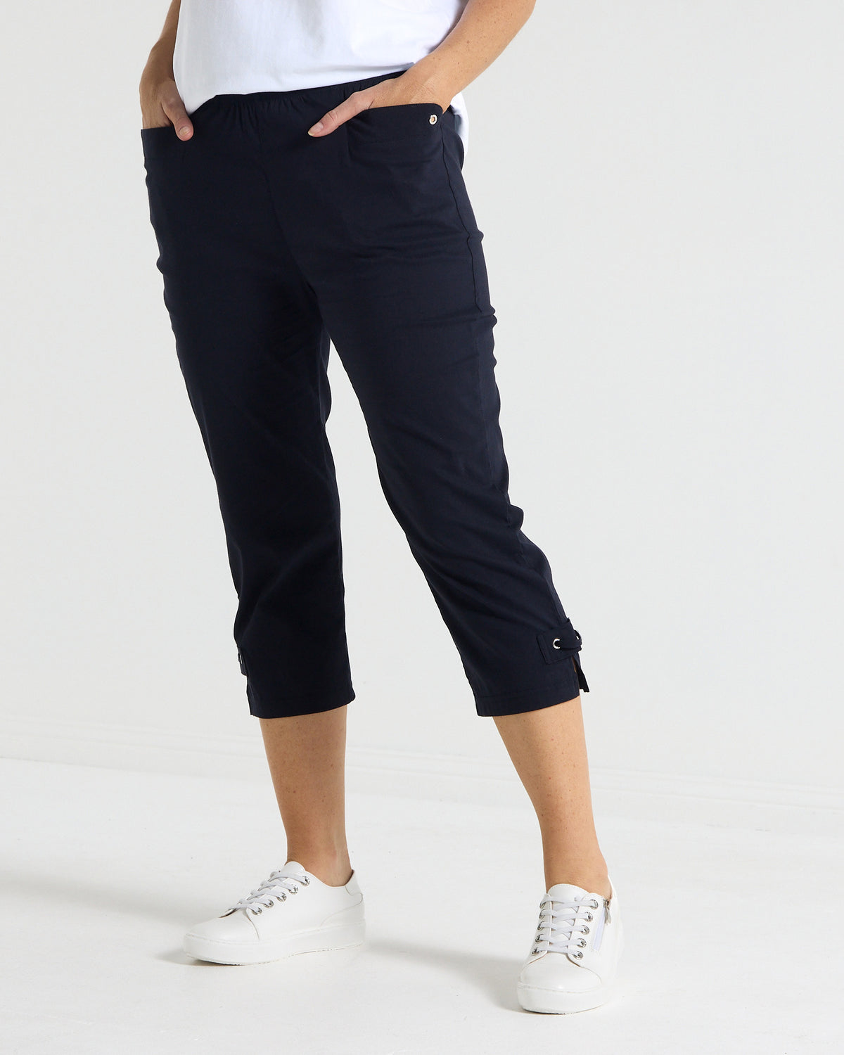 Travel Ease Tab Pants - Navy