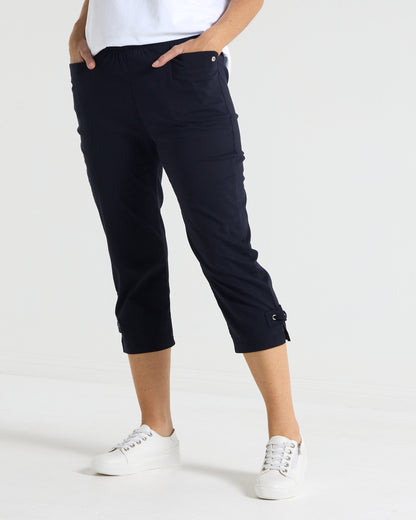 Travel Ease Tab Pants - Navy