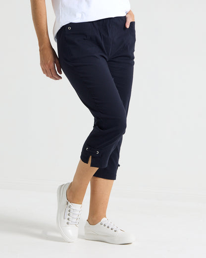 Travel Ease Tab Pants - Navy