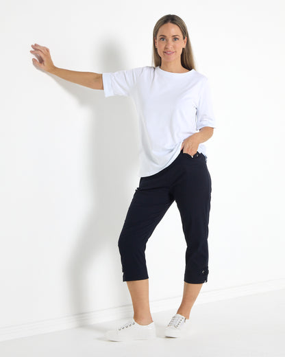 Travel Ease Tab Pants - Navy