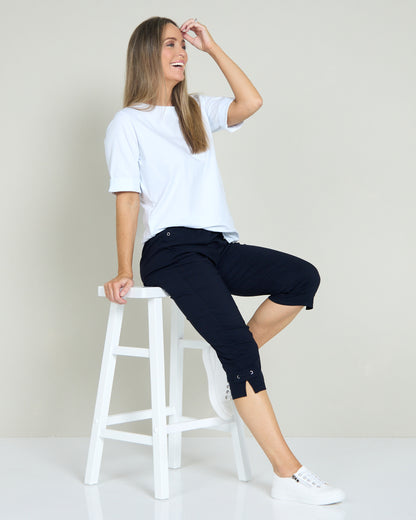 Travel Ease Tab Pants - Navy