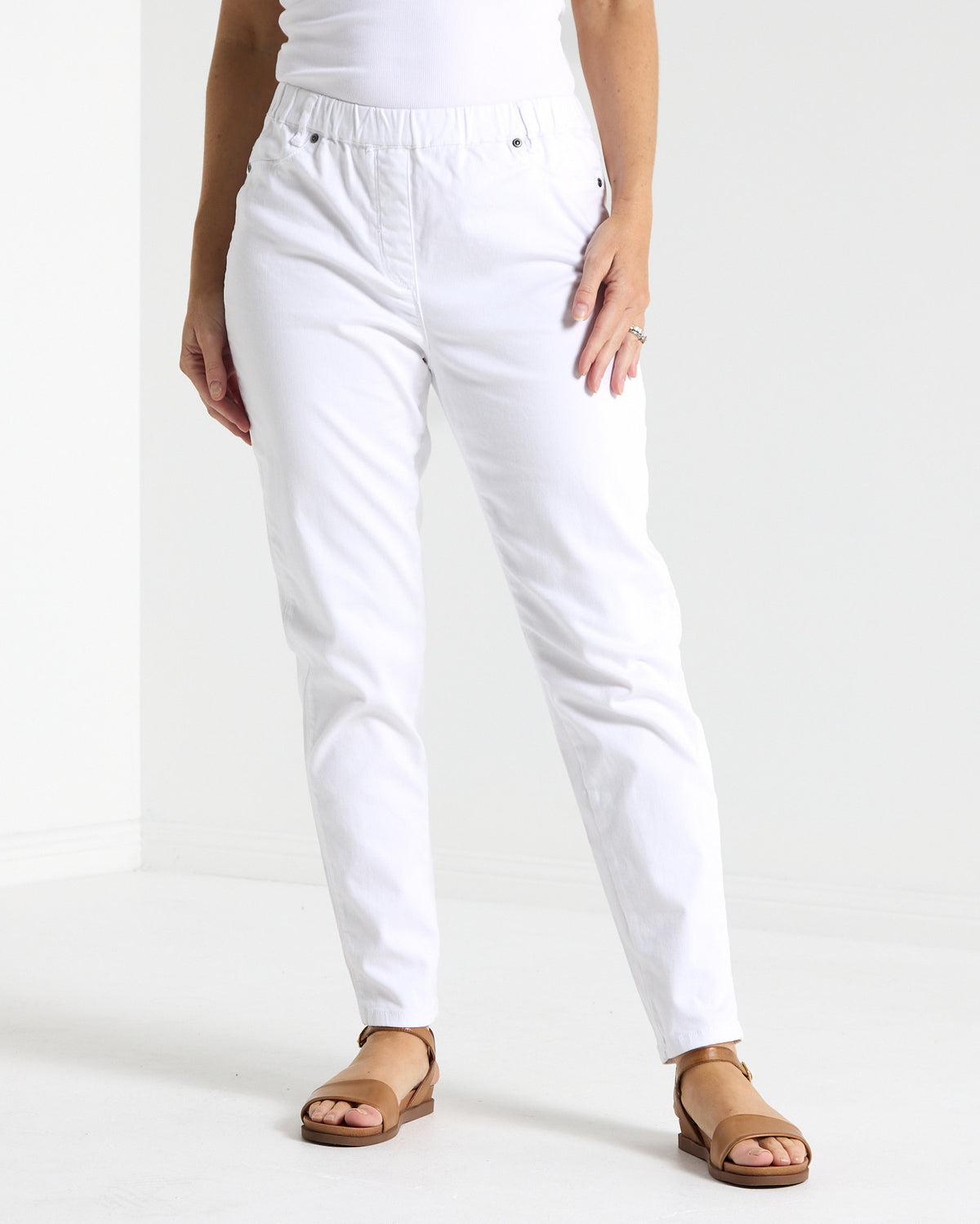 Jackson Stretch Pants - White