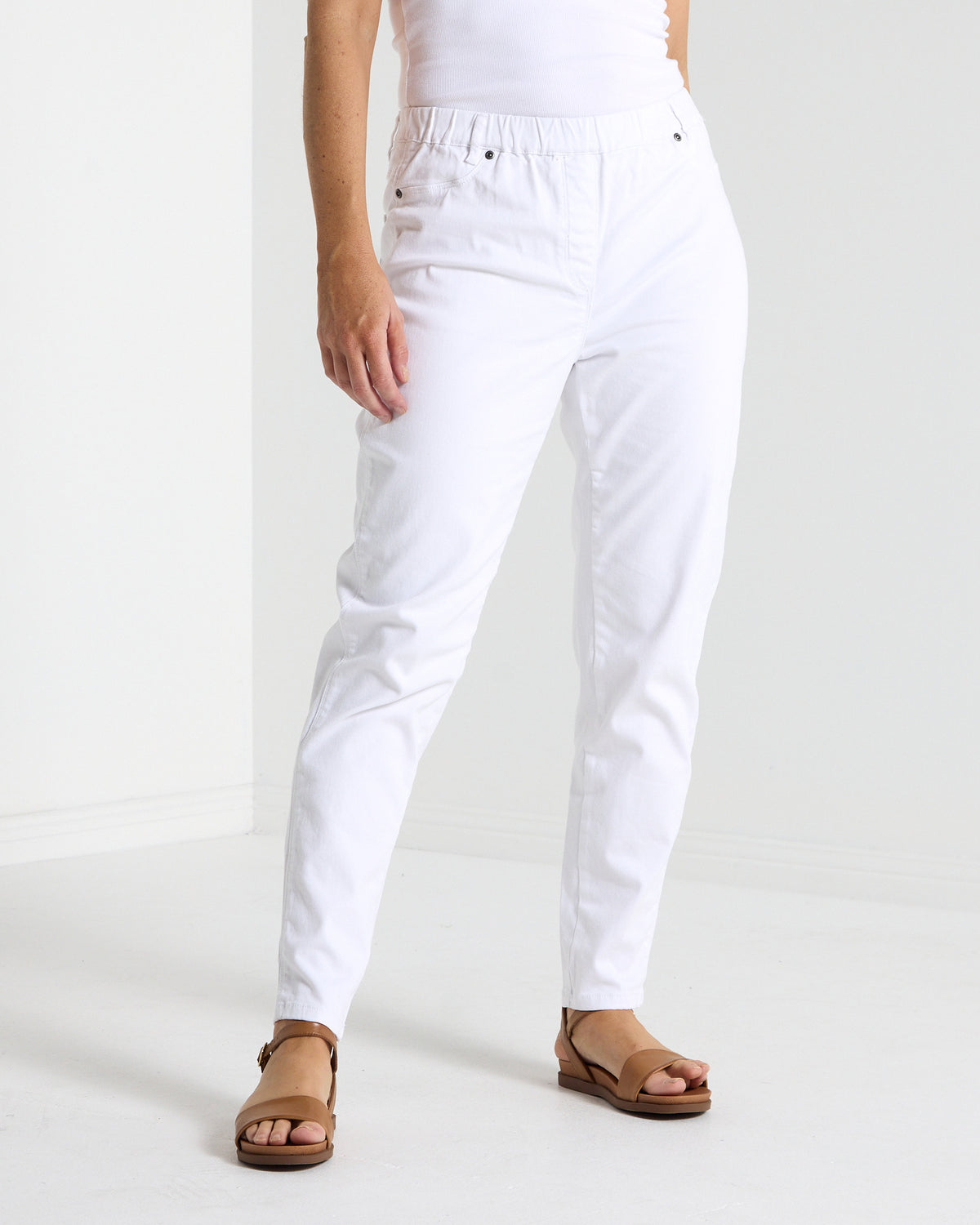 Jackson Stretch Pants - White