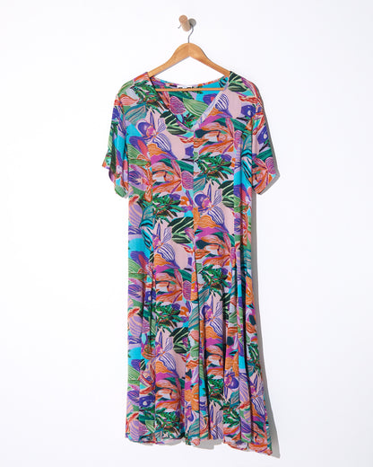 Mileka Cotton Midi Dress - Orchid