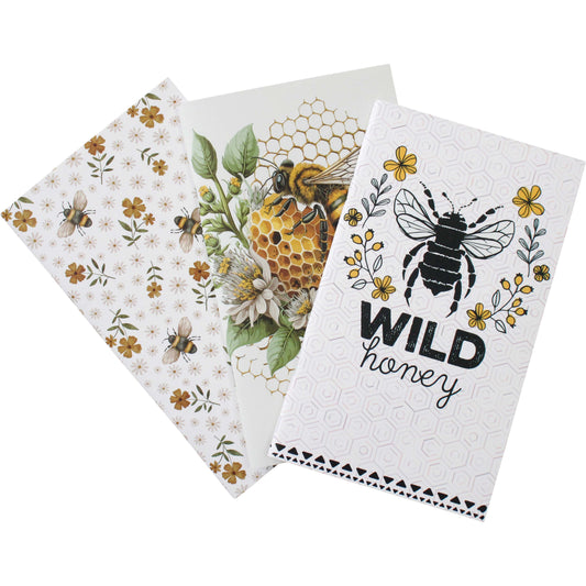 Set of 3 Notebooks - Bees