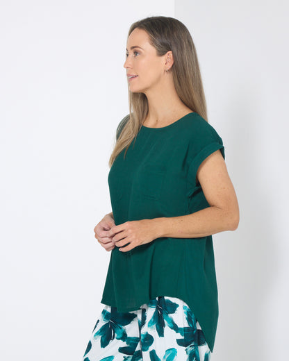 Broadway Top - Forest Green