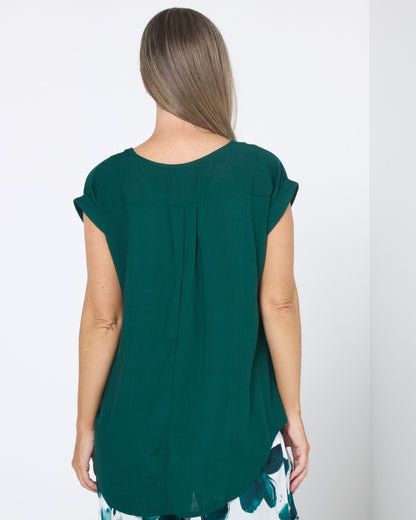 Broadway Top - Forest Green