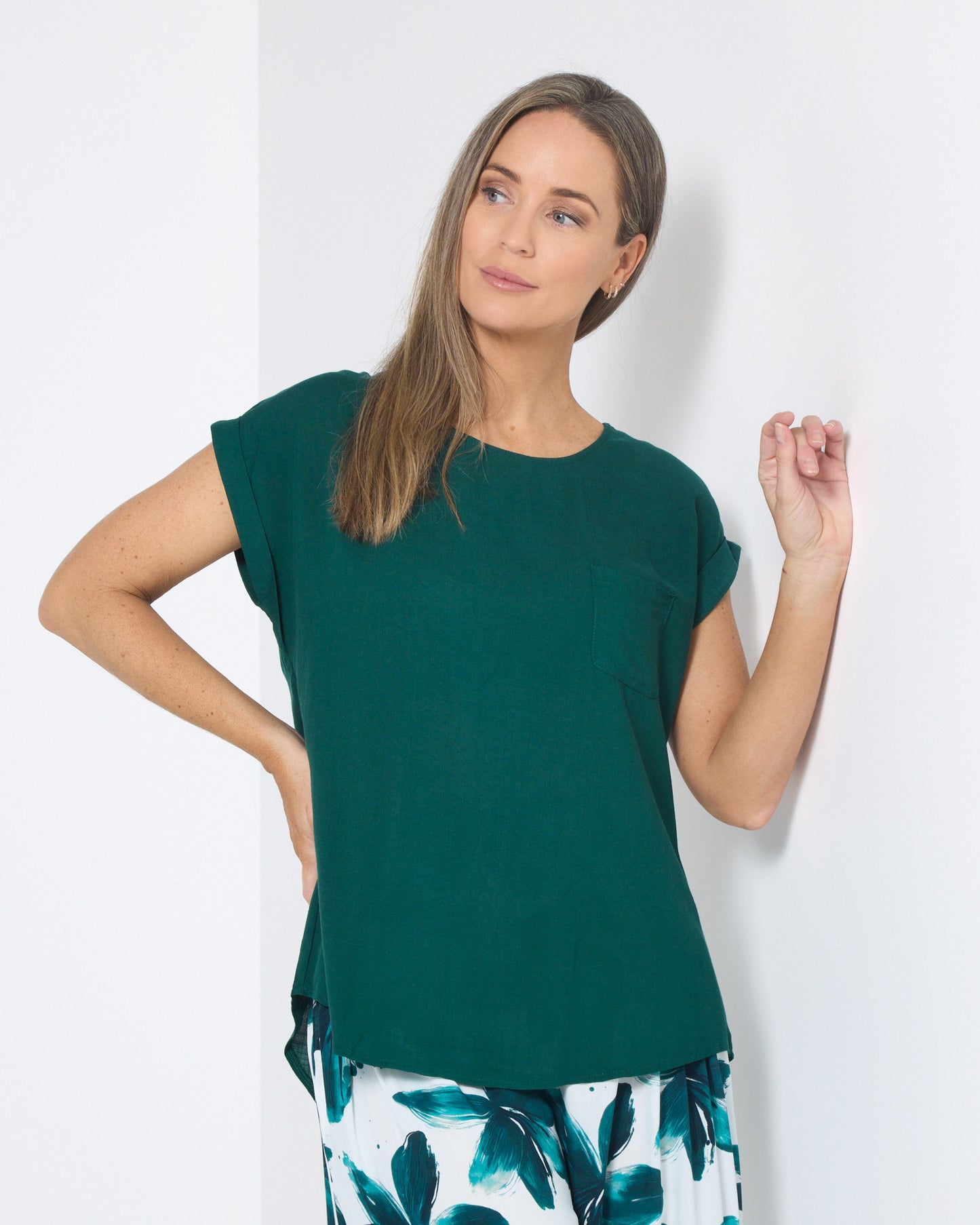 Broadway Top - Forest Green