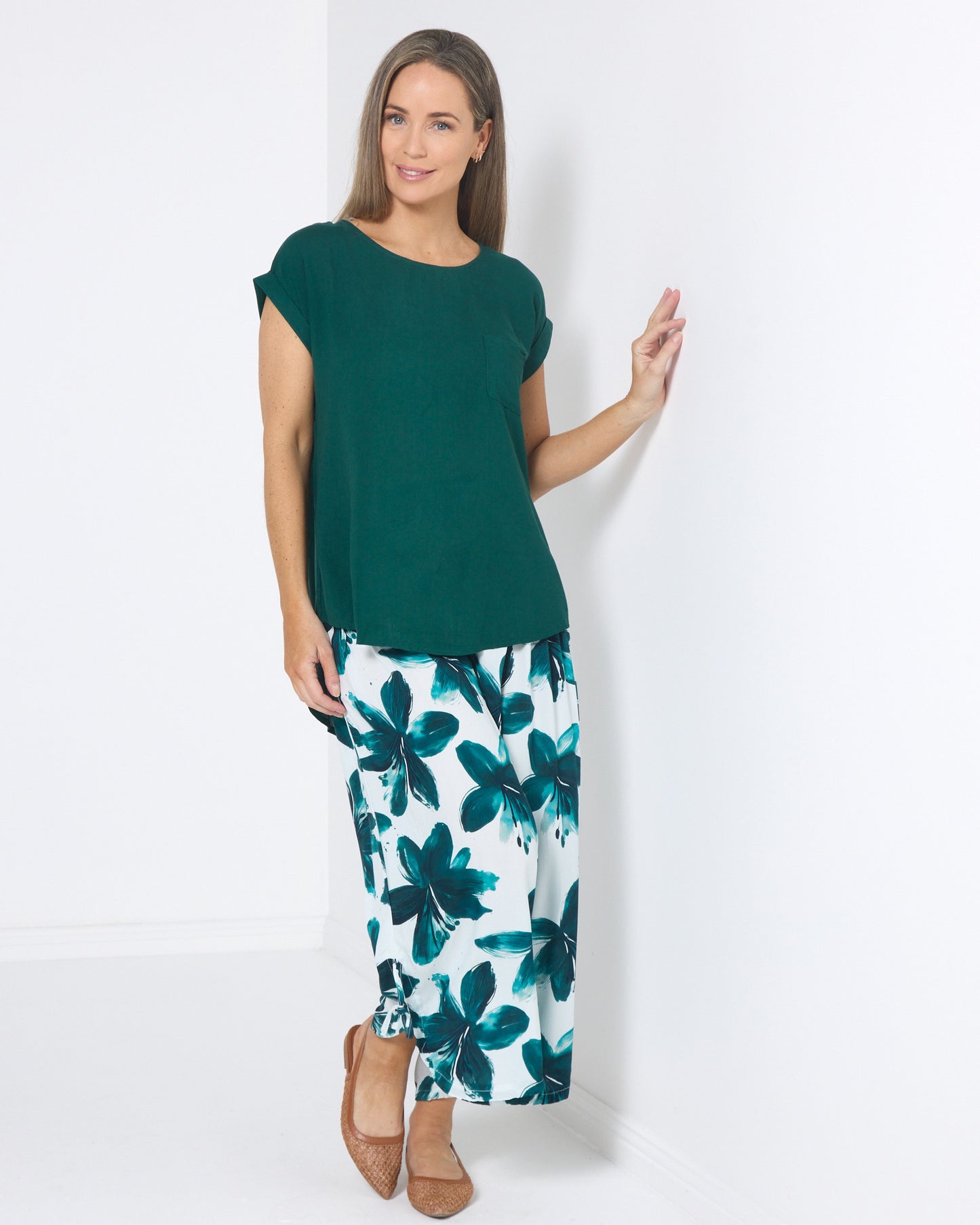 Broadway Top - Forest Green