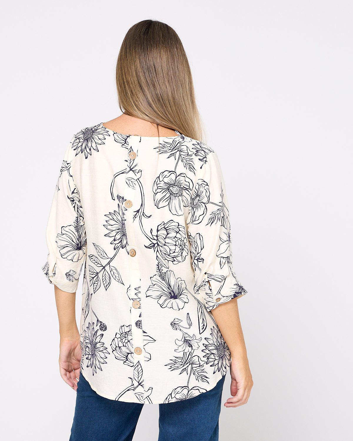 Julissa Top - Ivory Floral