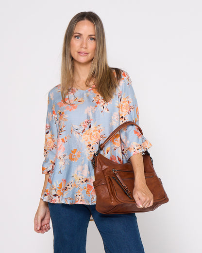 Tanya Shoulder Bag - Brown