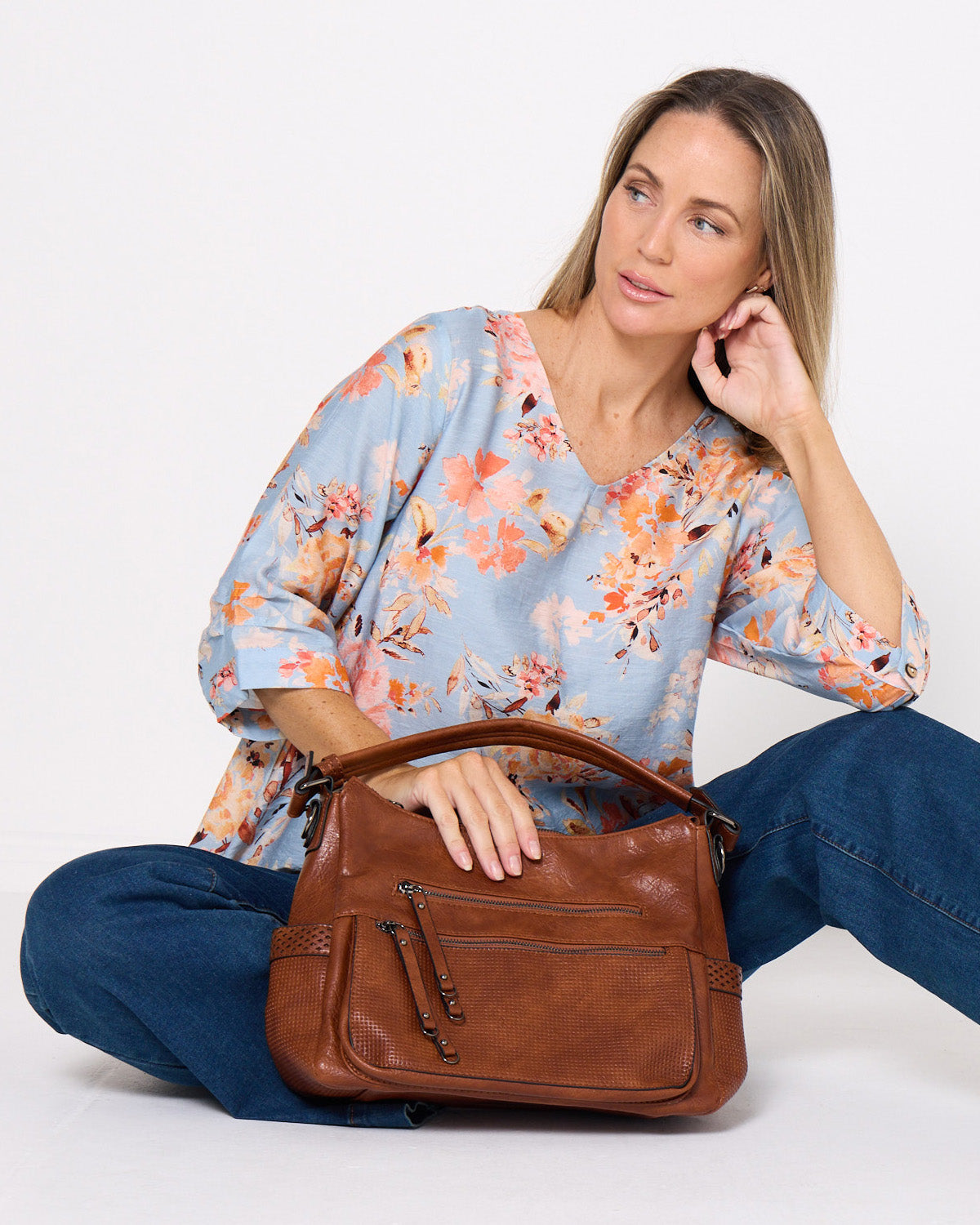 Tanya Shoulder Bag - Brown