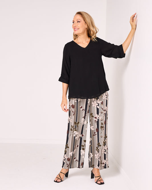 Florence Pant - Mocha Bloom