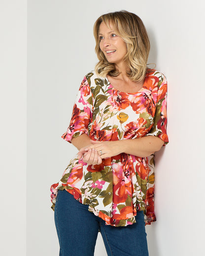 Blossom Top - Coral Meadow