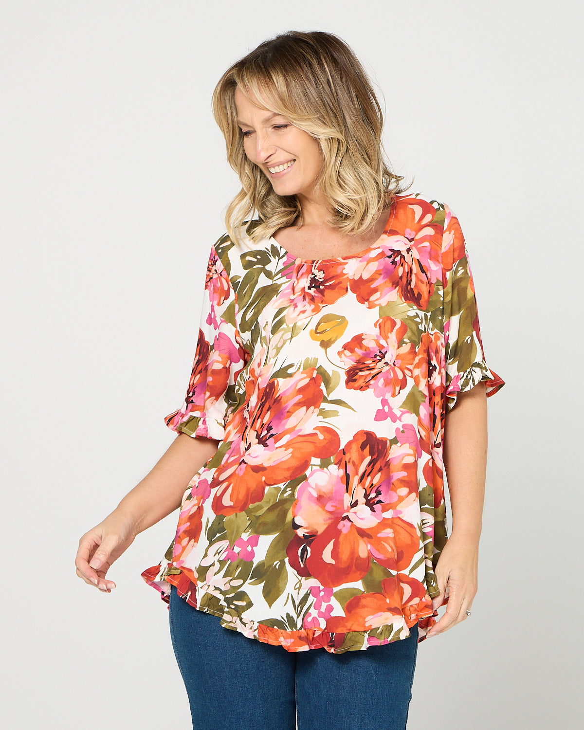 Blossom Top - Coral Meadow
