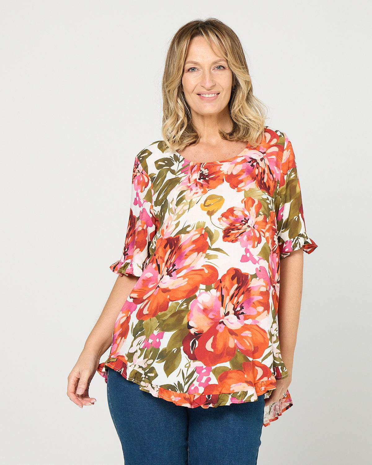 Blossom Top - Coral Meadow