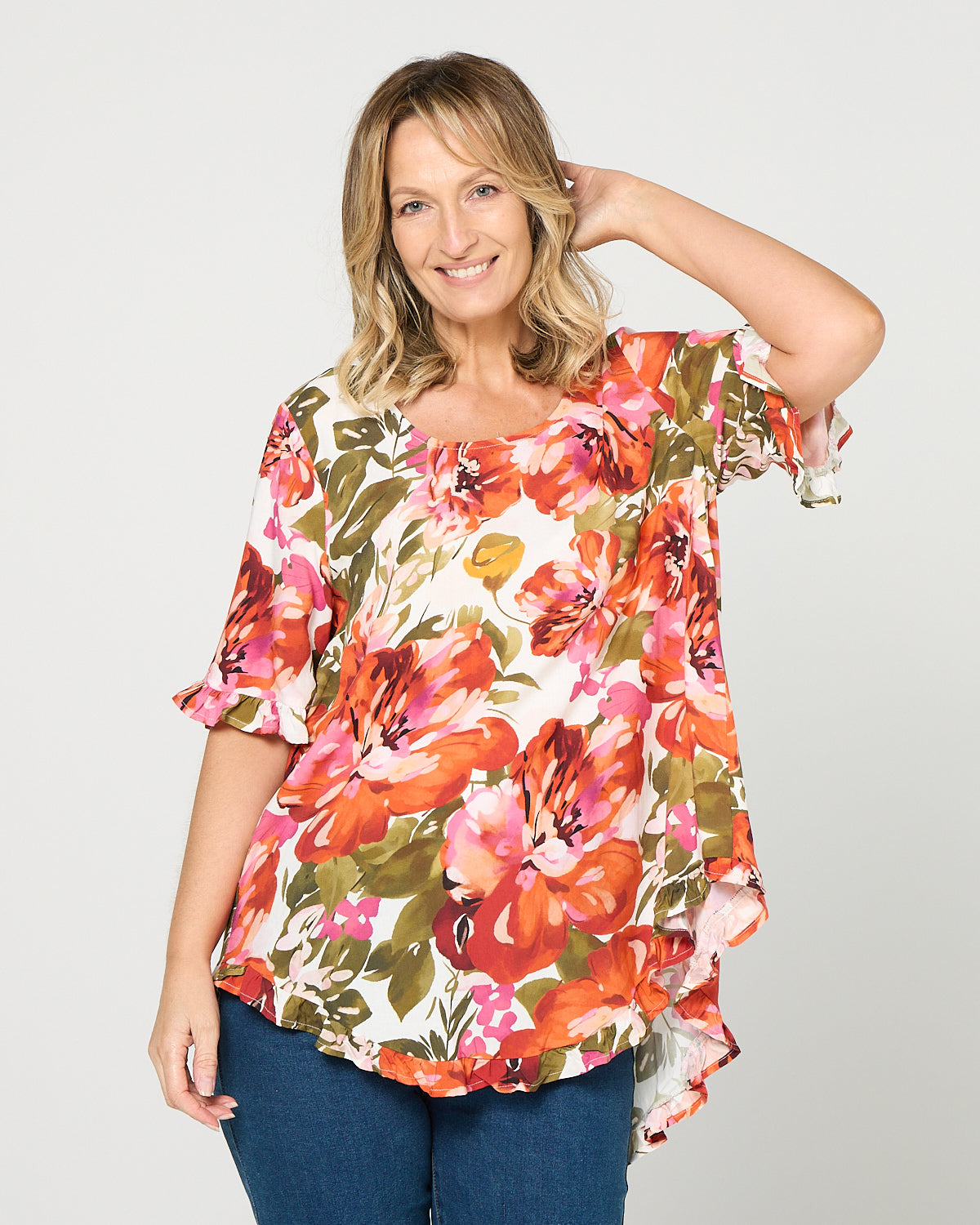Blossom Top - Coral Meadow