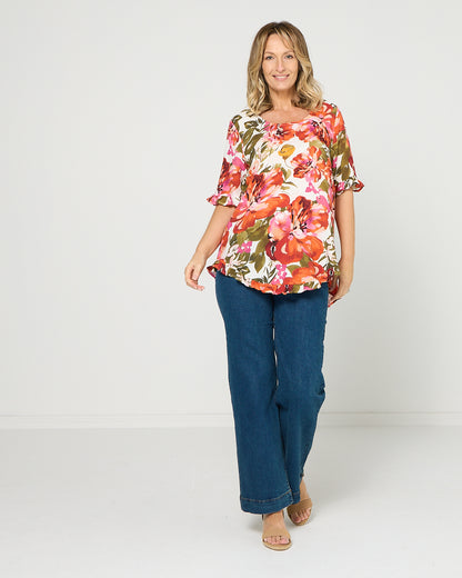 Blossom Top - Coral Meadow