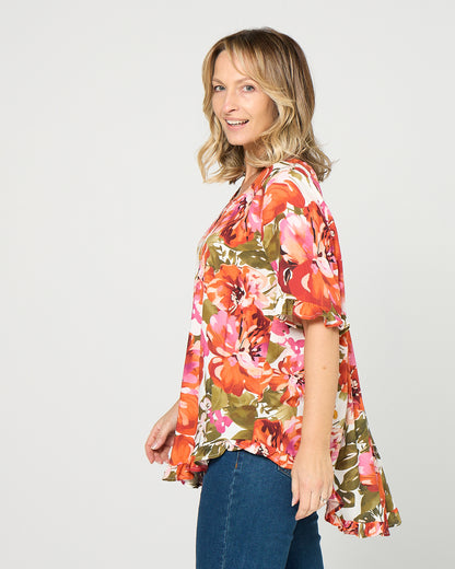 Blossom Top - Coral Meadow