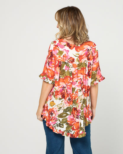 Blossom Top - Coral Meadow