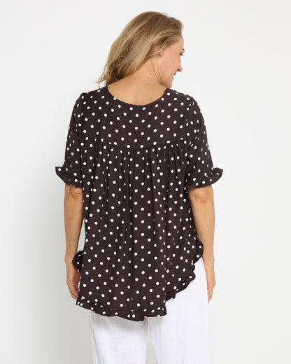 Blossom Top - Chocolate Spot