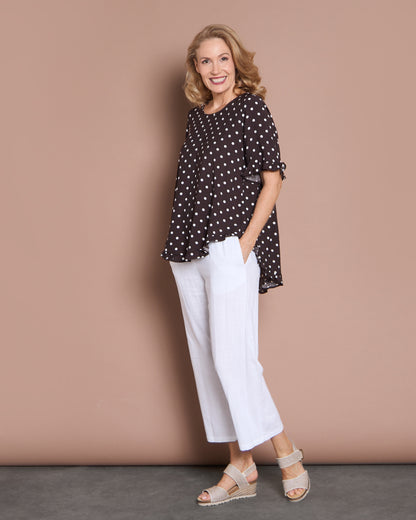 Blossom Top - Chocolate Spot