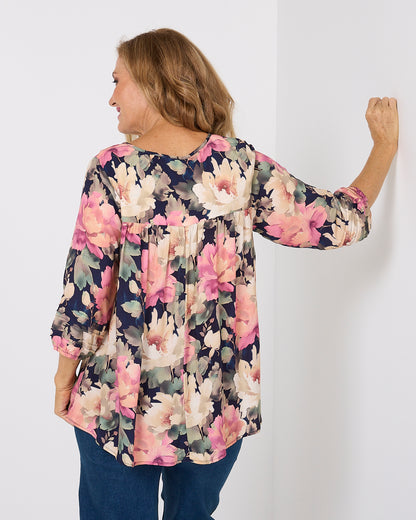 Farida Blouse - Autumn Floral