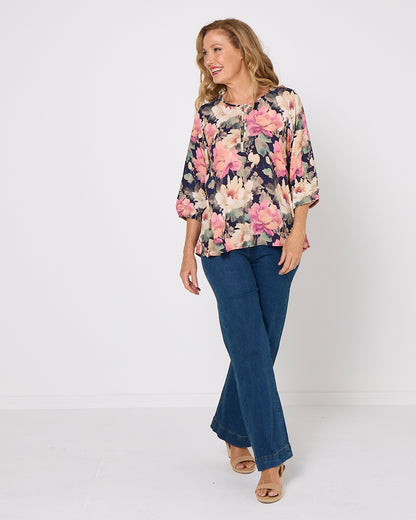 Farida Blouse - Autumn Floral
