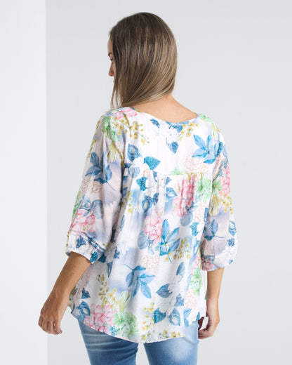 Lebrina Top - Indigo Garden