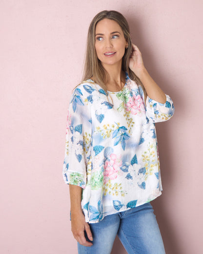 Lebrina Top - Indigo Garden