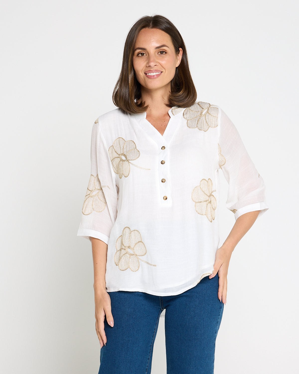 Marli Top - White Petal