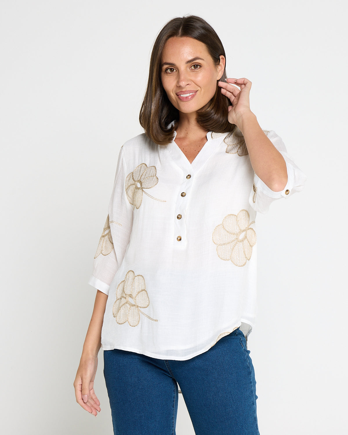 Marli Top - White Petal