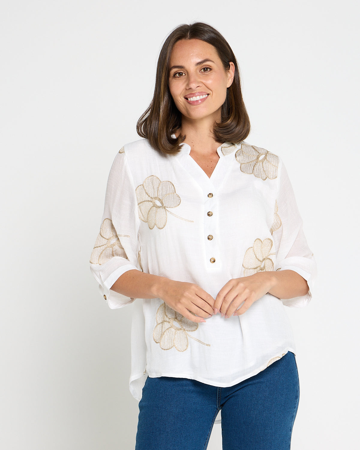 Marli Top - White Petal