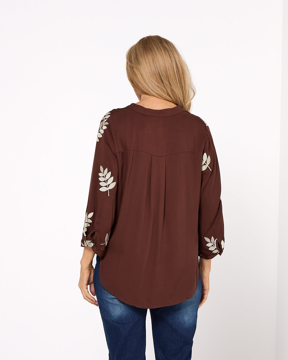 Marli Top - Gold Leaf Chocolate