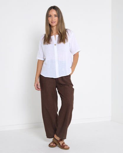 Lilah Relaxed Pants - Chocolate