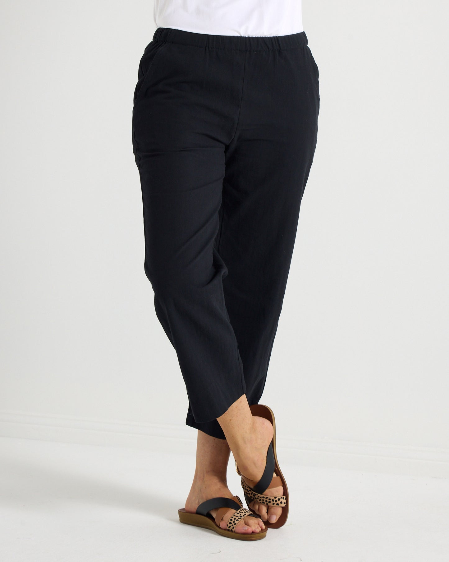 Mornington Cotton Pants - Black