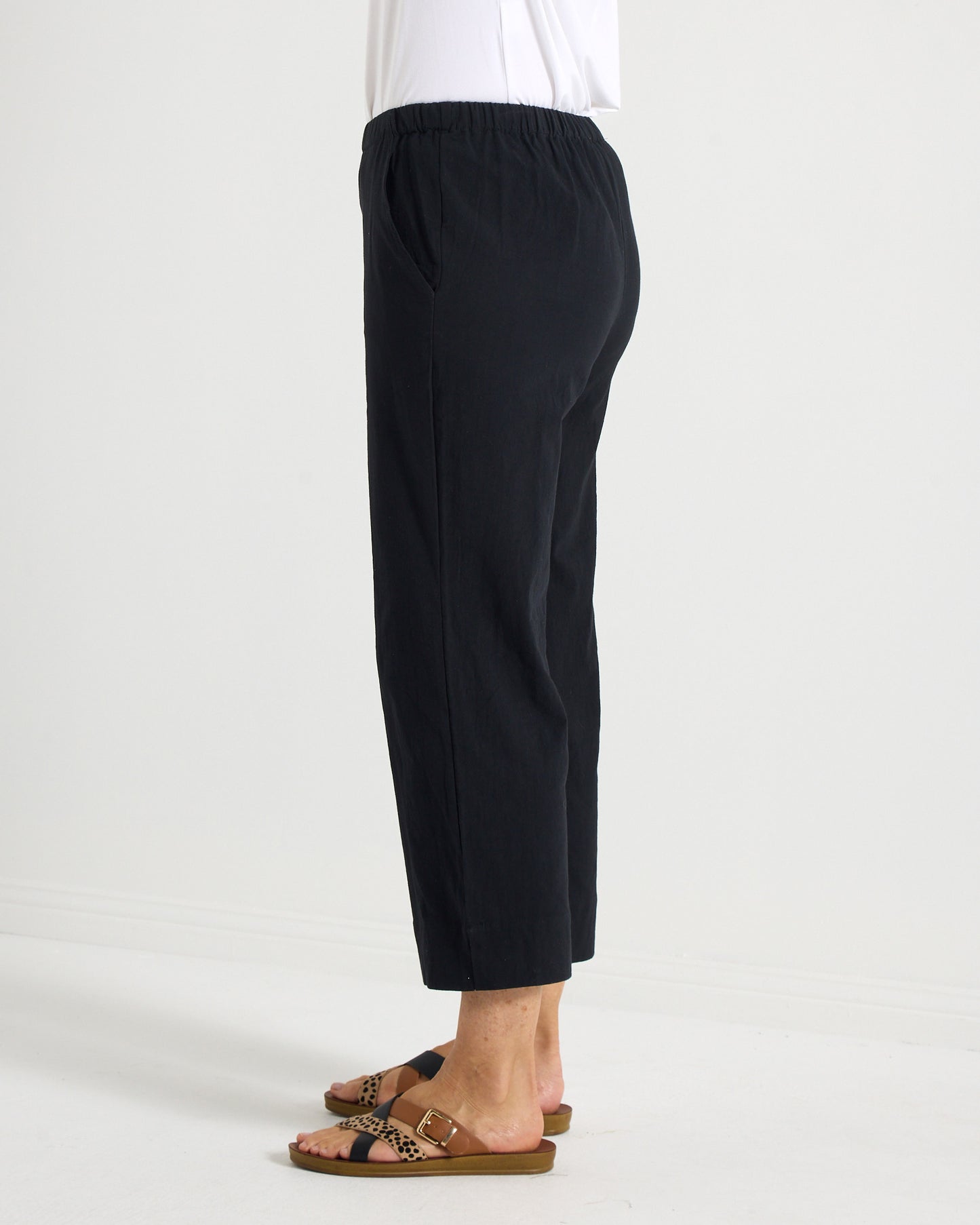 Mornington Cotton Pants - Black