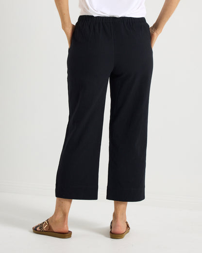 Mornington Cotton Pants - Black