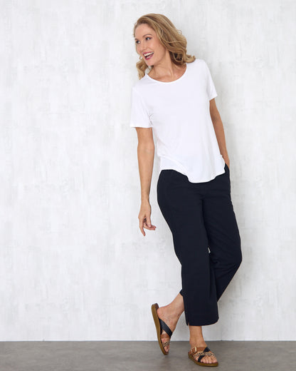 Mornington Cotton Pants - Black