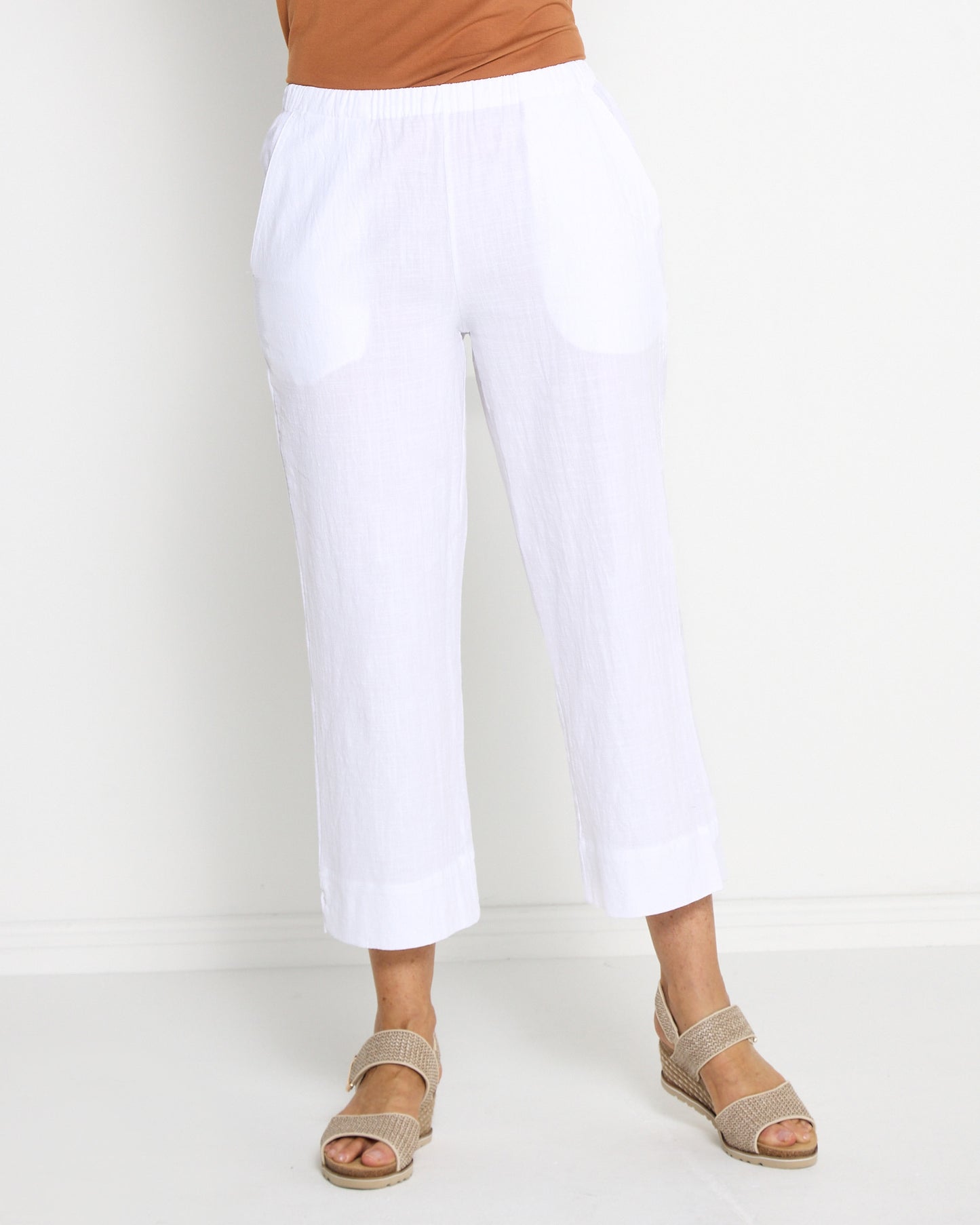 Mornington Cotton Pants - White
