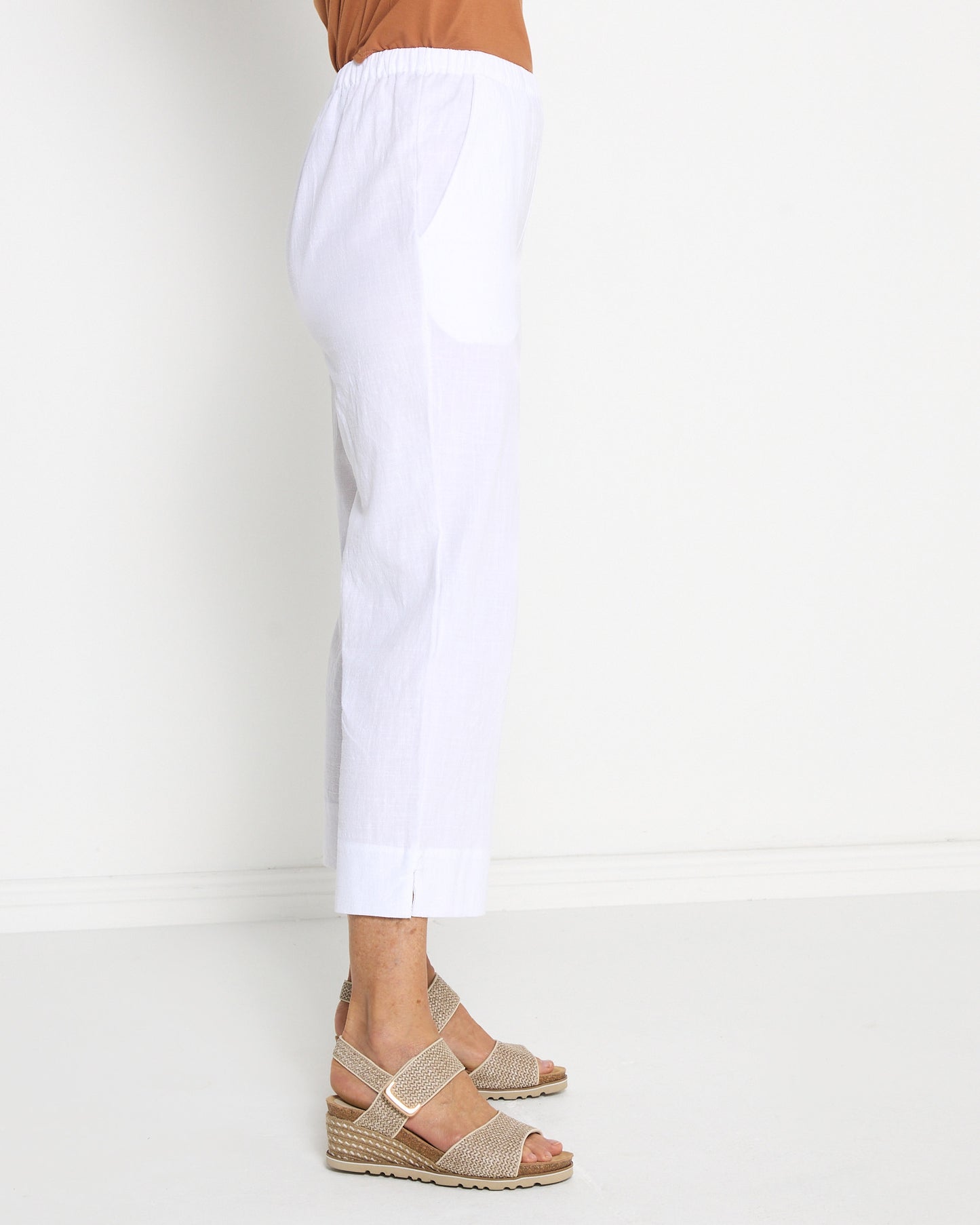 Mornington Cotton Pants - White