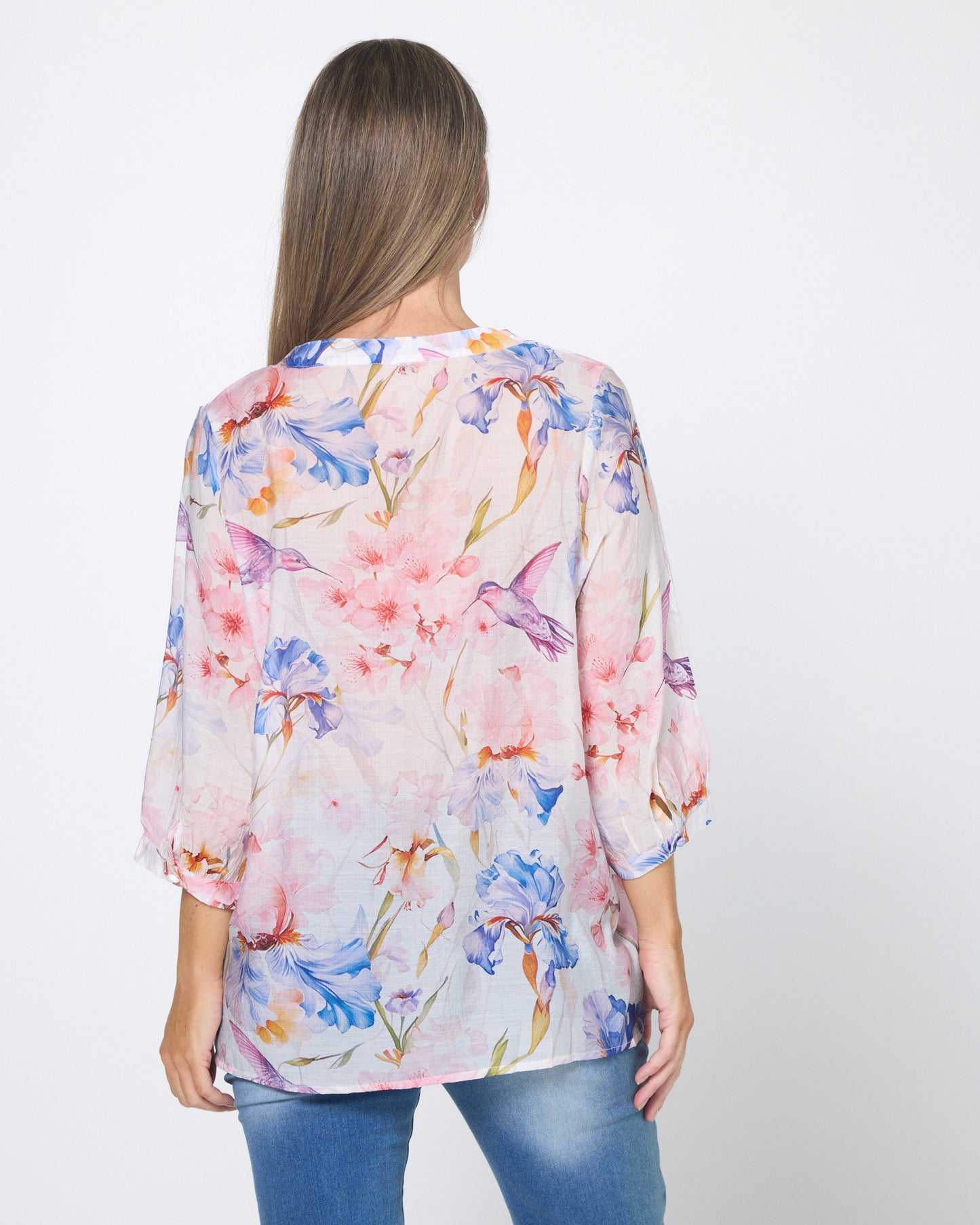 Delilah Blouse - Blossom Watercolour