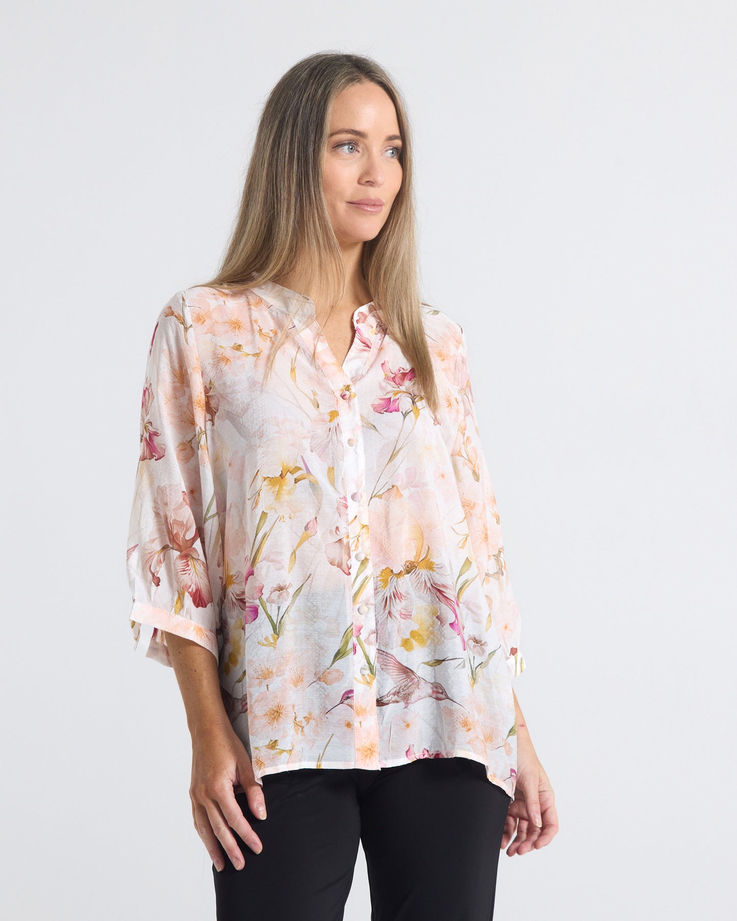 Delilah Blouse - Iris Bloom