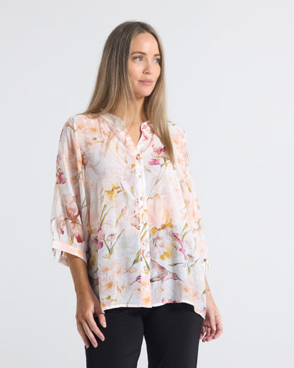 Delilah Blouse - Iris Bloom