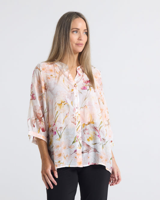 Delilah Blouse - Iris Bloom