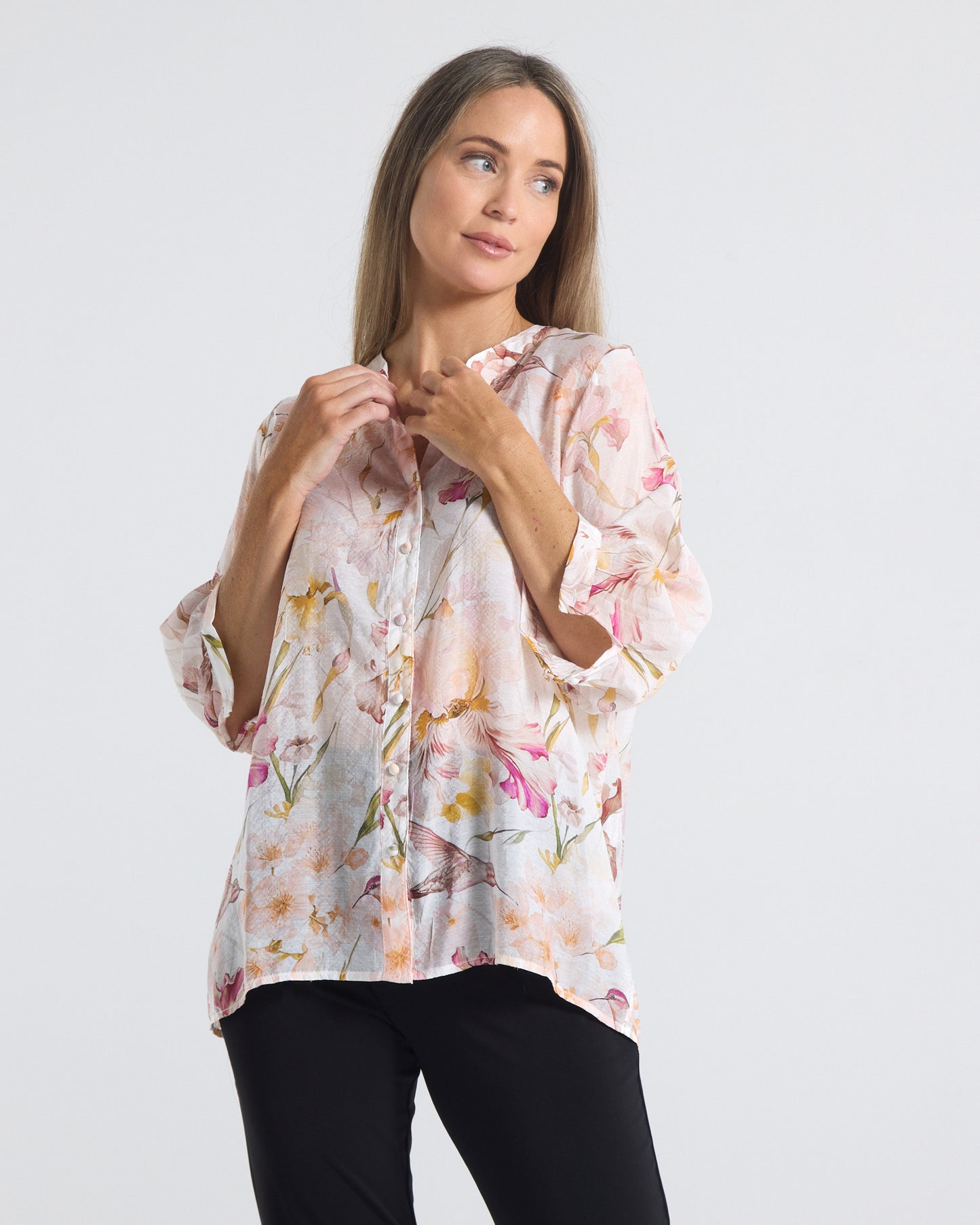 Delilah Blouse - Iris Bloom