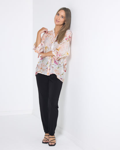 Delilah Blouse - Iris Bloom