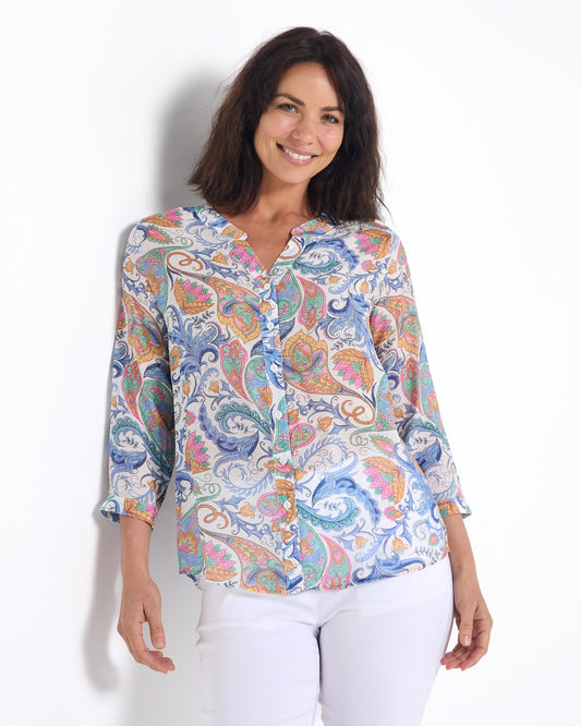 Leona Blouse - Soft Paisley