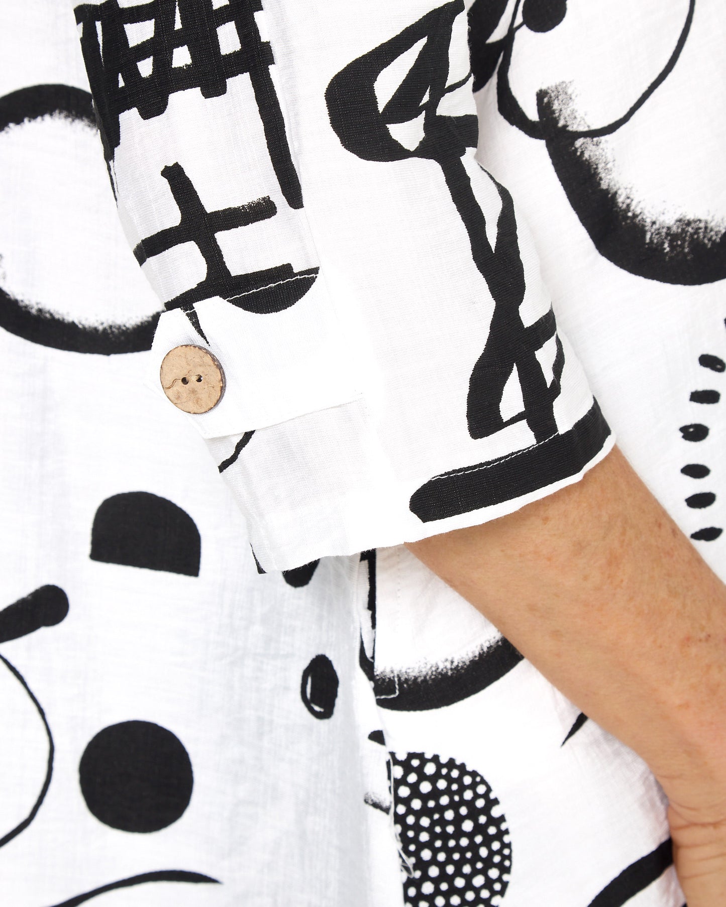 Maria Shirt - White Sketch