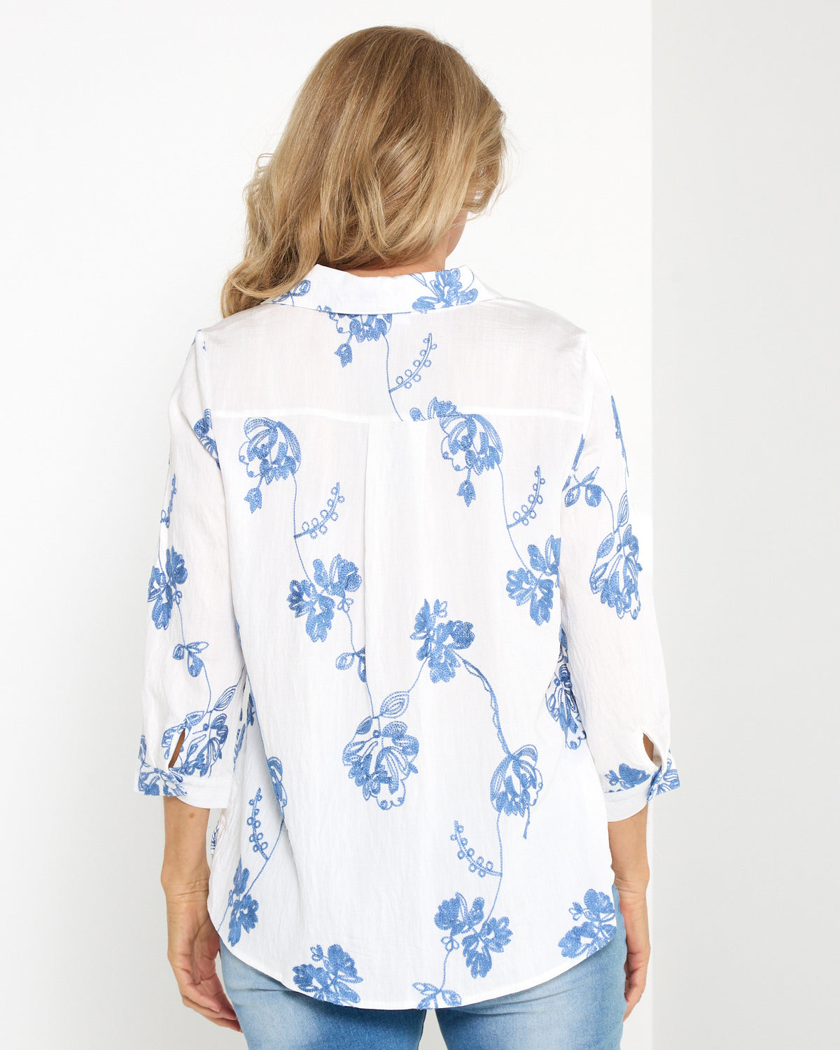 Violet Blouse - Delft Blue